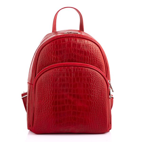 Шкіряний жіночий рюкзак червоного кольору Newery N3061CRR N3061CRR фото