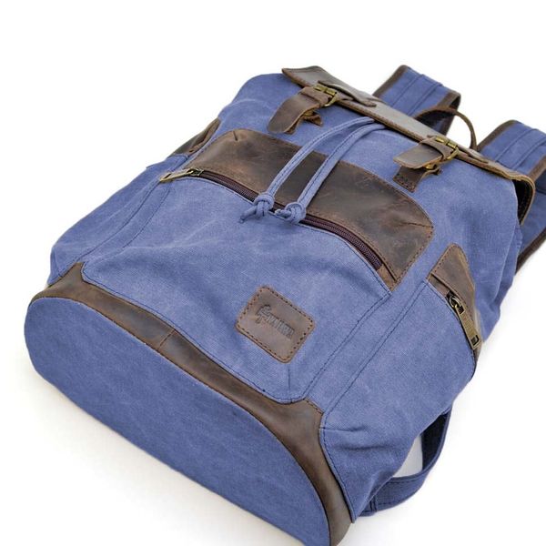 Городской рюкзак для ноутбука парусина и кожа TARWA RKc-0010-4lx RKc-0010-4lx фото