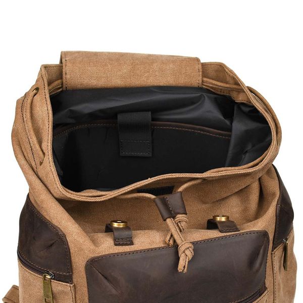 Канвас рюкзак-мешок TARWA RCc-0010-4lx с кожей крейзи хорс RCc-0010-4lx фото