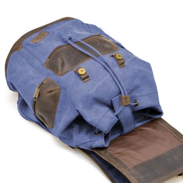 Городской рюкзак для ноутбука парусина и кожа TARWA RKc-0010-4lx RKc-0010-4lx фото