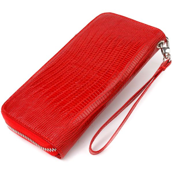 Оригінальний гаманець для жінок із натуральної фактурної шкіри CANPELLINI 21613 Червоний 21613 фото