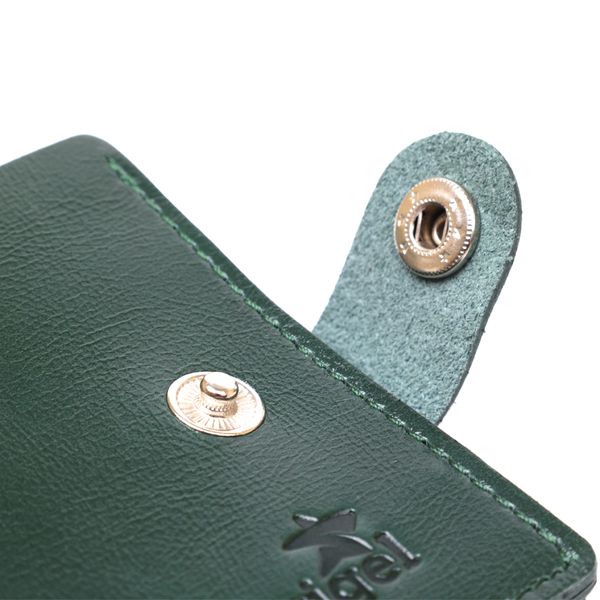Небольшое модное кожаное портмоне Shvigel 16441 Зеленый 16441 фото