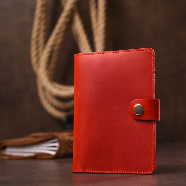 Стильный матовый кожаный тревел-кейс Shvigel 16519 Красный 16519 фото