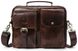 Деловая сумка на плечо кожаная Vintage 14820 Коричневая 14820 фото 1