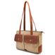 Жіноча сумка тоут з канвас та шкіри TARWA RBs-3930-3md з передніми кишенями RBs-3930-3md фото 1