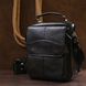 Вместительная кожаная мужская сумка Vintage 20683 Черный 20683 фото 6