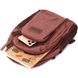 Небольшой рюкзак из полиэстера с большим количеством карманов Vintage 22150 Коричневый 56786 фото 6