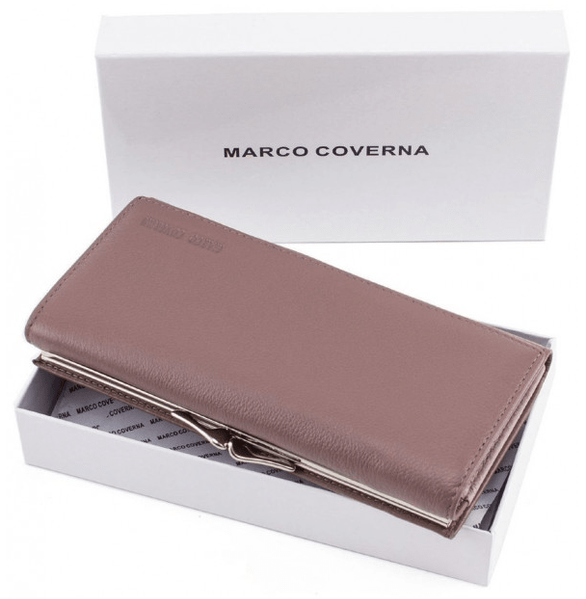 Пудровый женский кожаный кошелёк Marco coverna MC-1412-6 MC-1412-6 фото