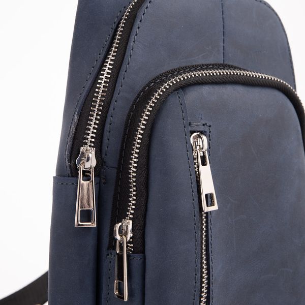 Синя сумка слінг із кінської шкіри Newery N9012KB N9012KB фото