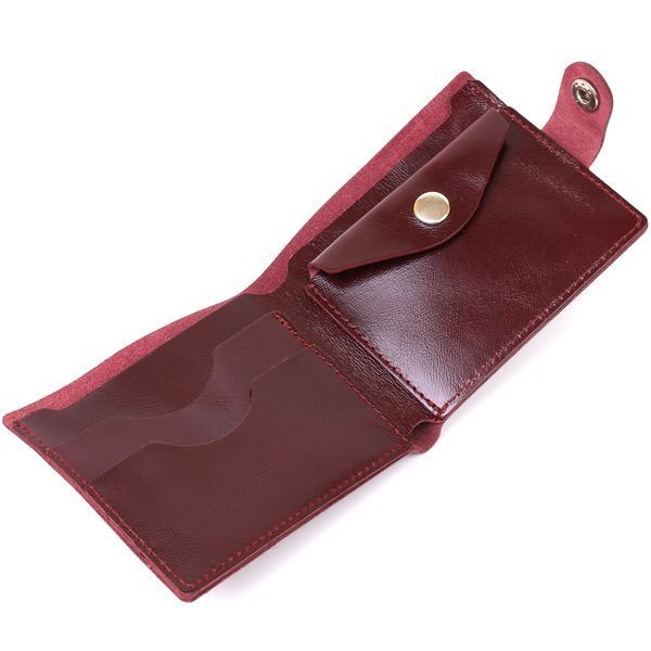 Шкіряне стильне портмоне Shvigel 16442 Бордовий 16442 фото