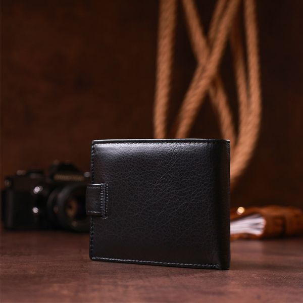 Мужской кожаный купюрник ST Leather 18308 (ST104) Черный 18308 фото