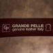 Ремінь чоловічий з круглою латуніевой пряжкою Grande Pelle 11269 Червоно-коричневий 11269 фото 7