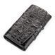 Портмоне жіноче CROCODILE LEATHER 18025 з натуральної шкіри крокодила Чорний 18025 фото 1