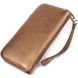 Неповторний гаманець з відливом для жінок з натуральної шкіри CANPELLINI 21614 Коричневий 21614 фото 2