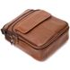 Стильна вертикальна чоловіча сумка із натуральної шкіри Vintage 21954 Світло-коричнева 21954 фото 3