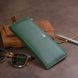 Горизонтальний тонкий гаманець зі шкіри унісекс ST Leather 19328 Зелений 19328 фото 9
