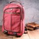 Оригінальний рюкзак з текстилю 21256 Vintage Малиновий 55140 фото 7