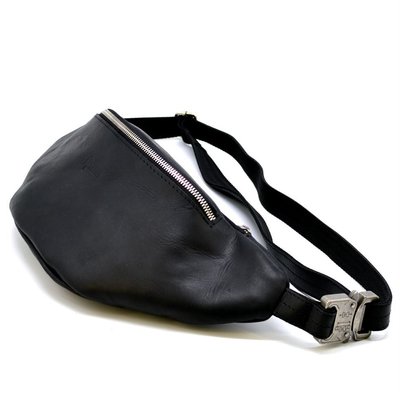 Напоясная сумка из черной кожи Crazy horse бренда RA-3036-4lx TARWA RA-3036-4lx фото
