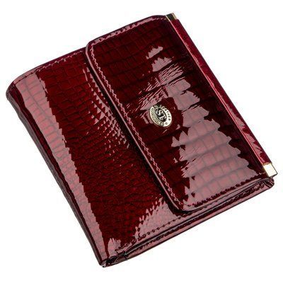 Стильний жіночий гаманець на кнопці ST Leather 18912 Бордовий 18912 фото