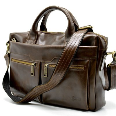 Кожаная мужская сумка для ноутбука GQ-7122-3md TARWA GQ-7122-3md фото