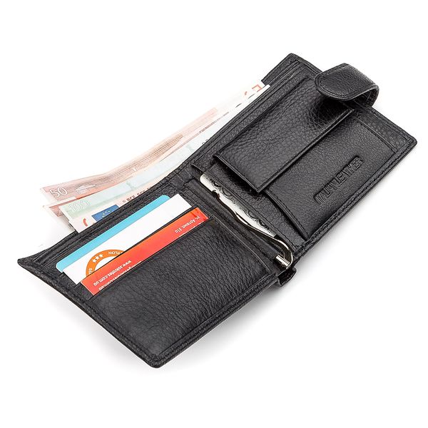 Мужской кошелек ST Leather 18309 (ST113-1) с зажимом для денег Черный 18309 фото