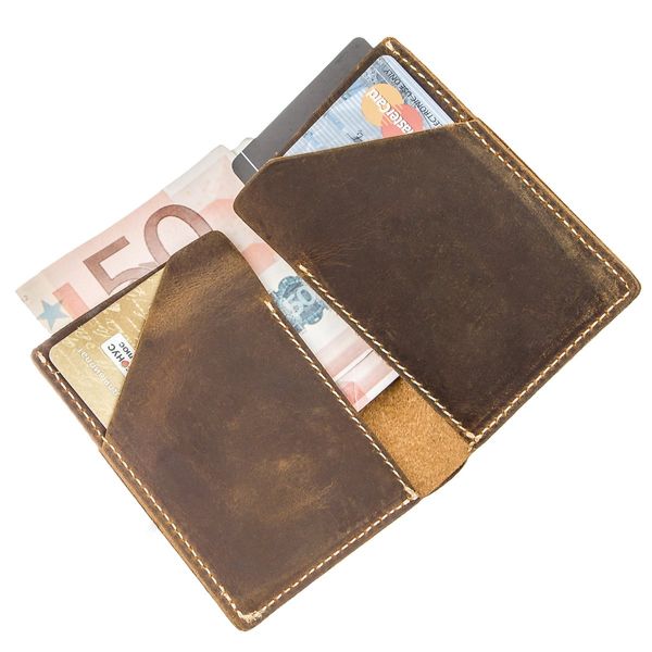 Бумажник матовый Vintage 20121 Темно-коричневый 20121 фото