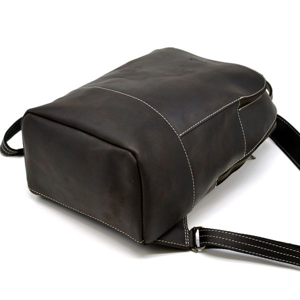Женский коричневый кожаный рюкзак TARWA RC-2008-3md среднего размера RC-2008-3md фото