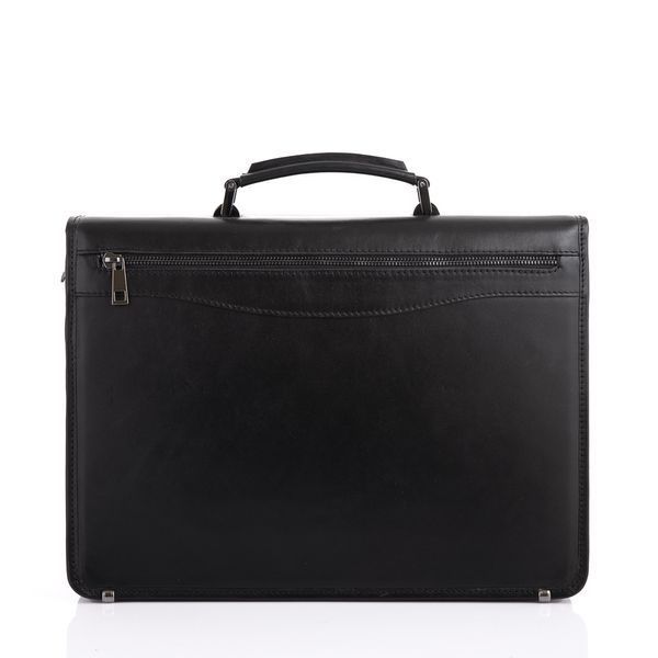 Чёрный кожаный классический портфель Newery N1104GA N1104GA фото