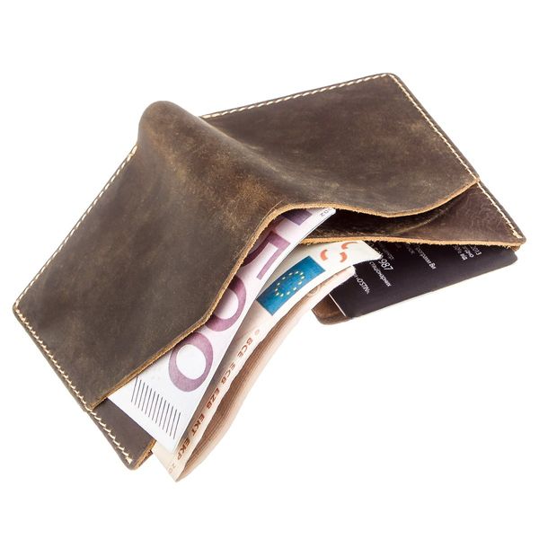 Бумажник матовый Vintage 20121 Темно-коричневый 20121 фото