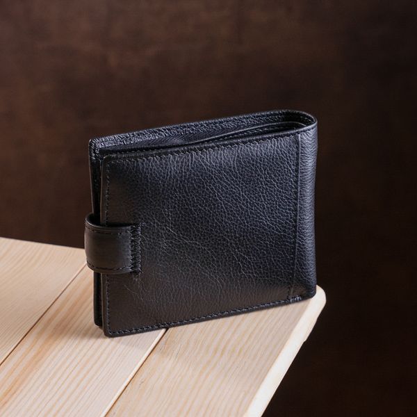 Мужской кошелек ST Leather 18309 (ST113-1) с зажимом для денег Черный 18309 фото