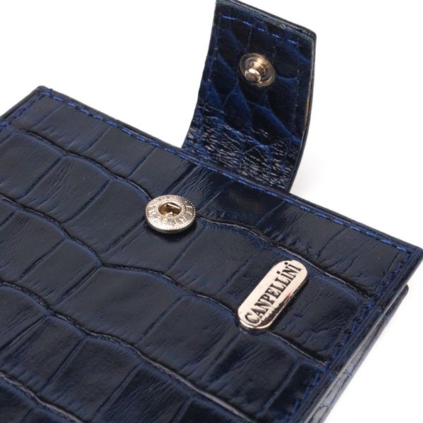 Стильный мужской кошелек из натуральной фактурной кожи CANPELLINI 21514 Синий 21514 фото