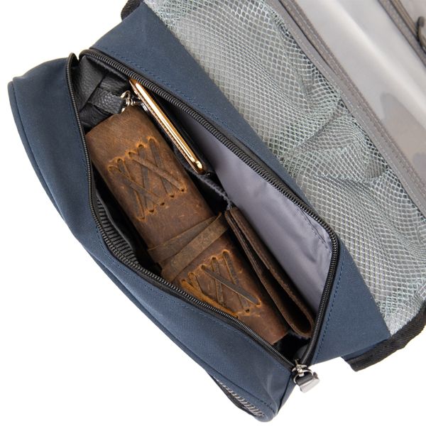 Текстильна сумка-органайзер в подорож Vintage 20656 Темно-синя 49031 фото