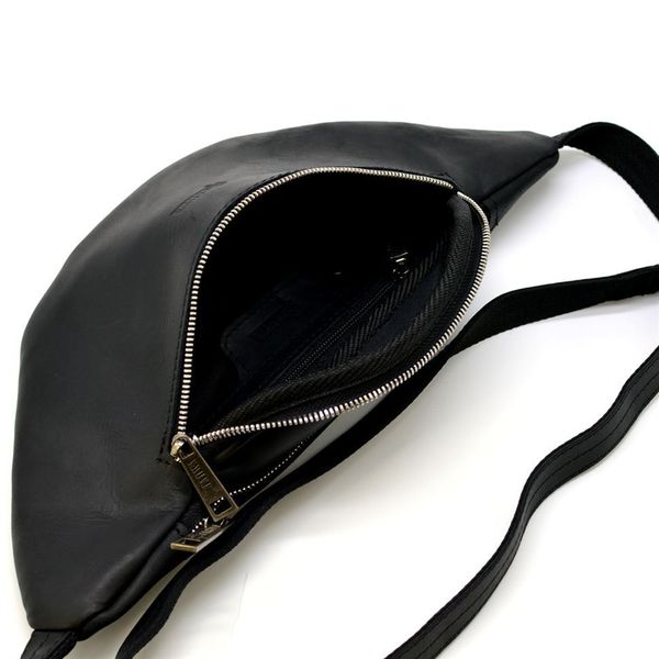 Напоясний сумка з чорної шкіри Crazy horse бренду RA-3036-4lx TARWA RA-3036-4lx фото