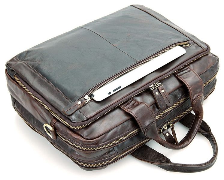 Сумка чоловіча сумка Vintage 14393 під ноутбук 15.6 дюймів Коричнева 14393 фото