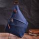 Модна чоловіча сумка через плече з текстилю Vintage 22199 Синій 56832 фото 6