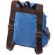 Місткий текстильний рюкзак, що закривається клапаном на магніт Vintage 22152 Блакитний 56788 фото 2
