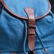 Місткий текстильний рюкзак, що закривається клапаном на магніт Vintage 22152 Блакитний 56788 фото 9