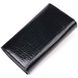 Лаковий жіночий гаманець з візитницею ST Leather 19403 Чорний 19403 фото 2