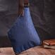 Модна чоловіча сумка через плече з текстилю Vintage 22199 Синій 56832 фото 7