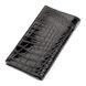 Портмоне вертикальне CROCODILE LEATHER 18267 з натуральної шкіри крокодила Чорне 18267 фото 2