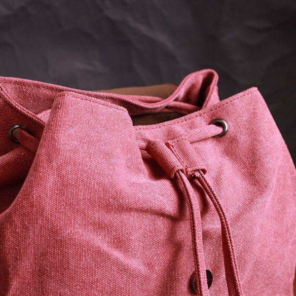 Зручний текстильний рюкзак, що закривається клапаном на магніт Vintage 22153 Бордовий 56789 фото