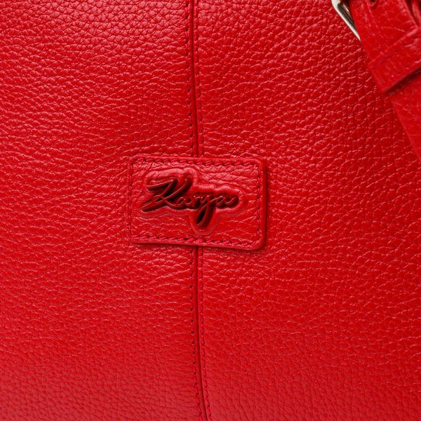 Вместительная женская сумка KARYA 20849 кожаная Красный 20849 фото