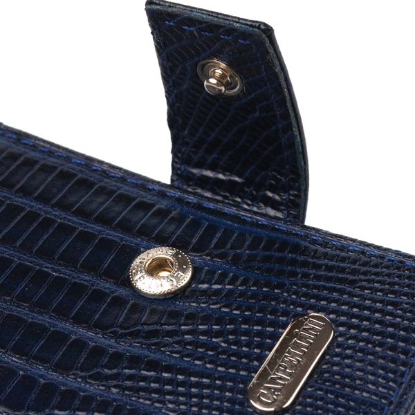 Гідний чоловічий гаманець з натуральної фактурної шкіри CANPELLINI 21515 Синій 21515 фото