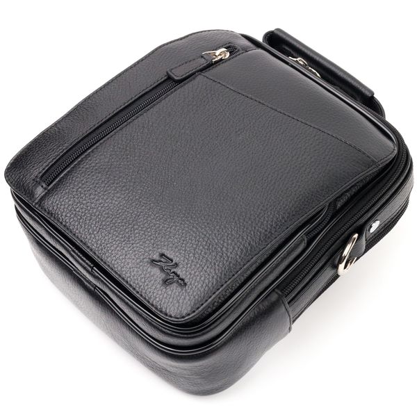 Стильная и практичная мужская сумка KARYA 20899 кожаная Черный 20899 фото