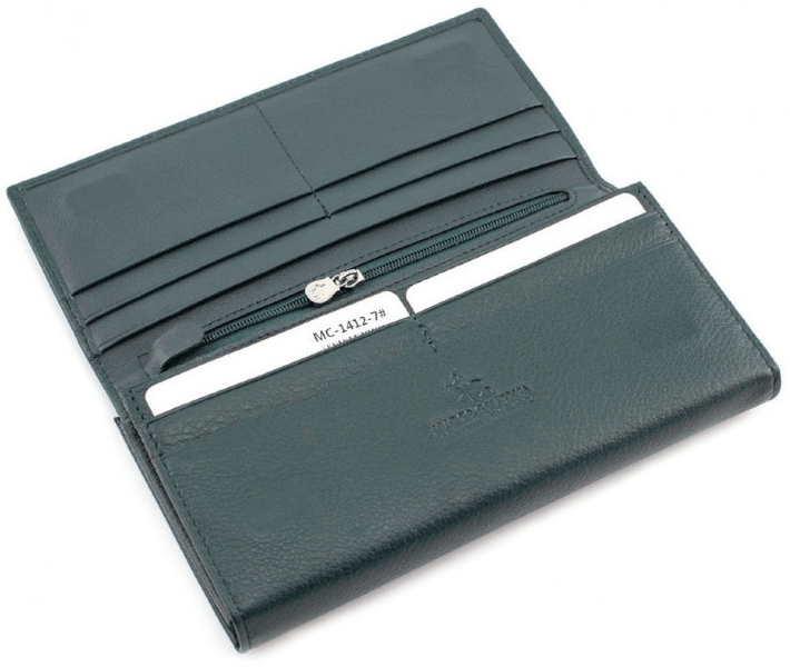 Зелений шкіряний гаманець Marco coverna MC-1412-7 MC-1412-7 фото