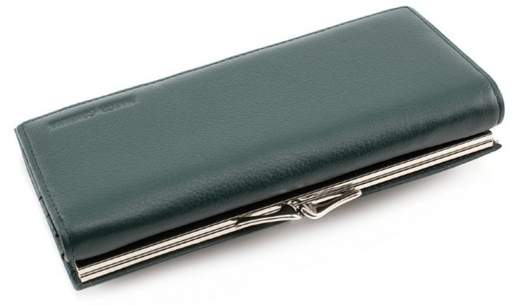 Зелёный кожаный кошелёк Marco coverna MC-1412-7 MC-1412-7 фото
