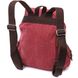 Зручний текстильний рюкзак, що закривається клапаном на магніт Vintage 22153 Бордовий 56789 фото 2