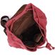 Зручний текстильний рюкзак, що закривається клапаном на магніт Vintage 22153 Бордовий 56789 фото 4