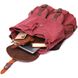 Зручний текстильний рюкзак, що закривається клапаном на магніт Vintage 22153 Бордовий 56789 фото 6