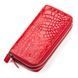 Гаманець - клатч жіночий CROCODILE LEATHER 18027 з натуральної шкіри крокодила Червоний 18027 фото 1